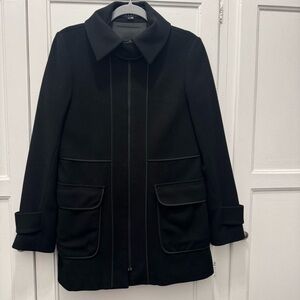 Theory Black Wool Coat